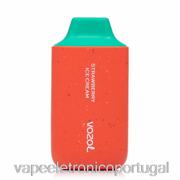 Vape Eletrônico Vozol Star 6000 Sorvete De Morango Descartável